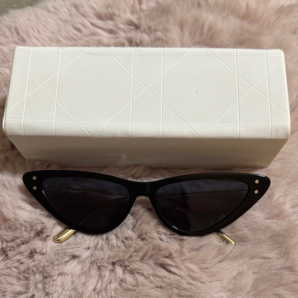 Dior Black Cat-Eye Sunglasses